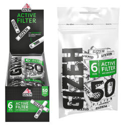 GIZEH BLACK Active Filter 6mm 50er Beutel