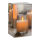 LED-Kerze flackernd im Glas ca.12,5cm