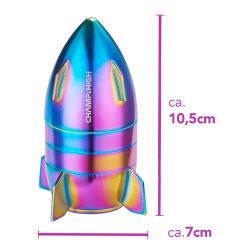 Grinder Metall " Mini Rakete " 50mm Champ - Mehrfarbig