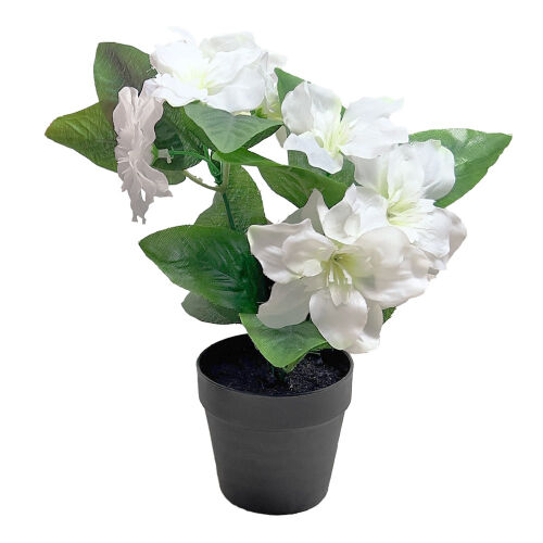 Kunstblume Azalee im Topf ca.21cm - Weiß