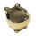 Spardose als Schwein ca.12x9cm - Gold-farbig