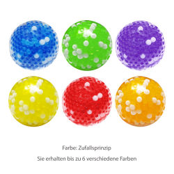 Quetschball mit Wasserperlen ca.6cm (Zufallsfarbe)