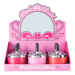 Push-Drehaschenbecher " Pink " Champ