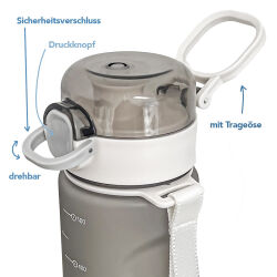 Trinkflasche für ca. 600ml - Alpina