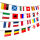 Flaggenkette 24 europäische Länder ca.7m