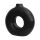 Vase rund Keramik Schwarz ca. 31cm