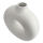 Vase rund Keramik weiß ca. 31cm