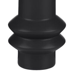 Vase klein Keramik Schwarz ca.15cm