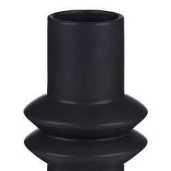 Vase Keramik " Zylinder Style " Schwarz ca.19,5cm