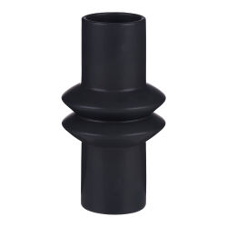 Vase Keramik " Zylinder Style " Schwarz ca.19,5cm