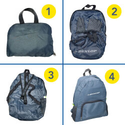 Faltbarer Reiserucksack ca.30x15x42cm Dunlop
