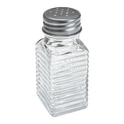 Salz & Pfefferstreuer Set Wellen-Design Glas - Alpina