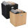 Aufbewahrungsbox mit Bambus front & Grifföse ca.31x31x31cm