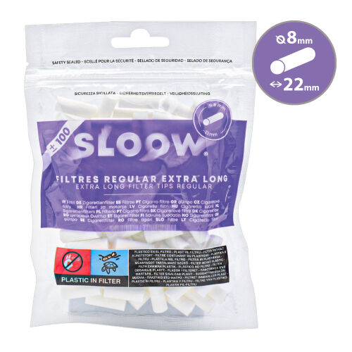 Sloow Filter Regular Extra Long ca.100er Beutel 8mm