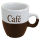 Kaffeetassen 2er Set "Café" ca.150ml