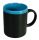 Schwarzer Keramik-Becher mit Kreide Tasse ca.10x8cm